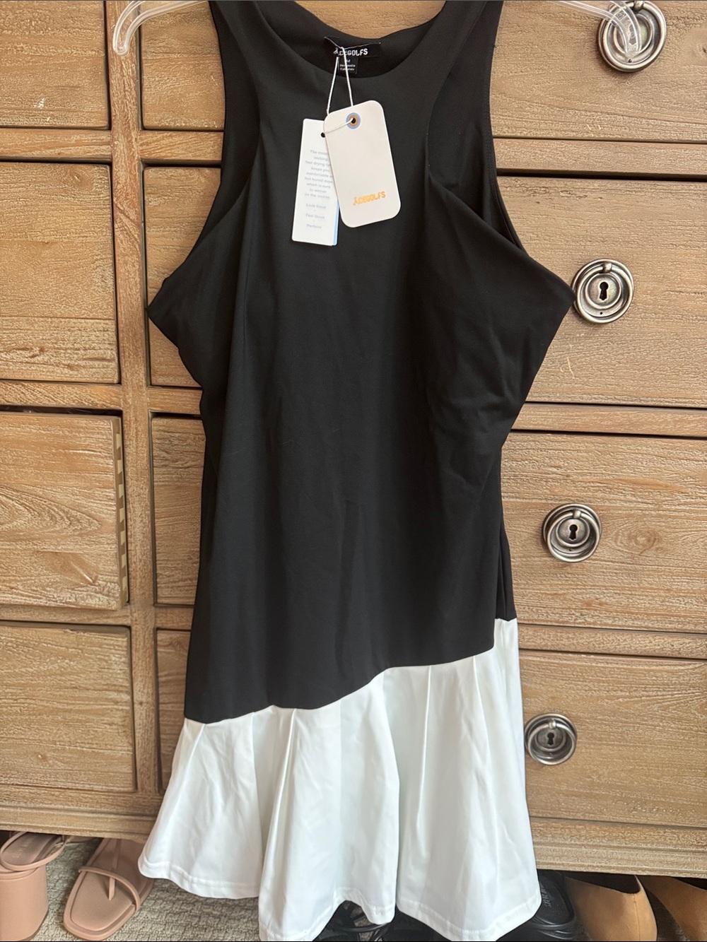 Acegolfs More Than Basic Sleeveless Racerback Ruffle 32.5 Inch Mini Dress NWT